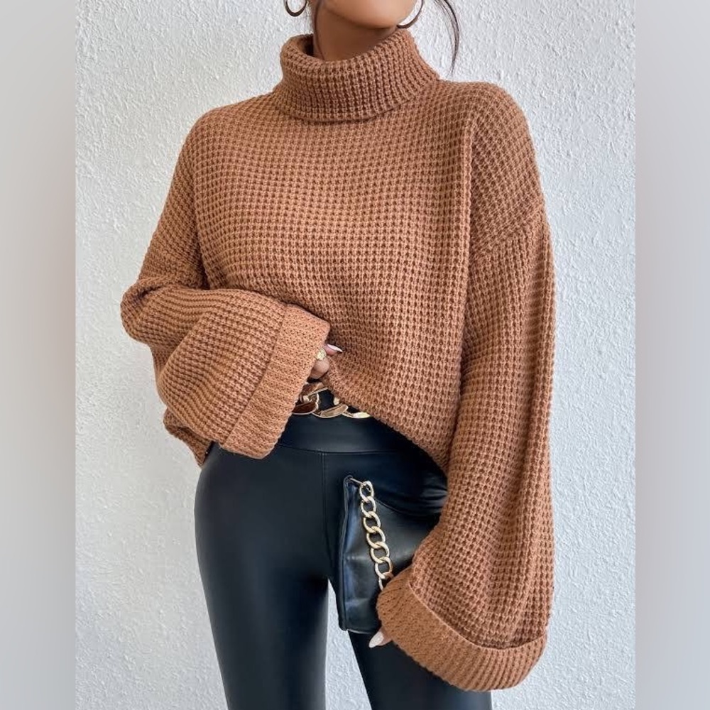 VICI Turtleneck Sweater Waffle Knit Chunky Oversize Cozy Boxy Nordstrom